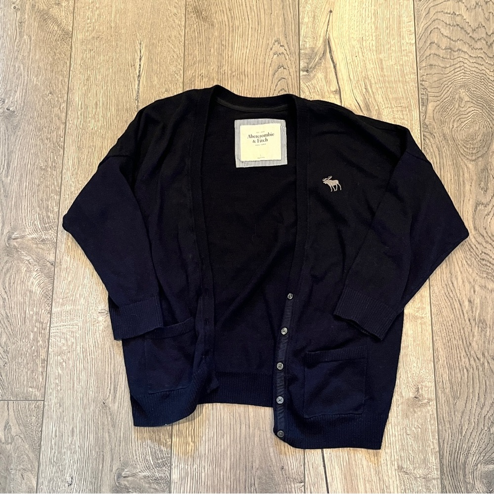 Navy abercrombie cardigan
